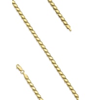 14 Ayar Altın Pullu Bileklik 4 mm (Rose)