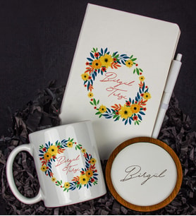 Kişiye Özel Defter Kalem Kupa Ve Bardak Altlığı Hediye Seti 103802 (Model 3)