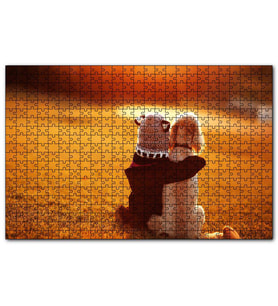 Cakapuzzle  Çocuk ve Köpek Best Friends  Puzzle Yapboz MDF (Ahşap) (255 Parça)