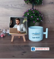 Su Ürünleri Mühendisi Fotoğraflı Dekoratif Taş, Kupa Bardak Beyaz Hediye (Model 12)