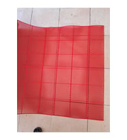 Pvc Paspas SİYAH Yeni Islak ZEMİN KARE PETEK MAT Kaymaz BANYO PASPAS (Kırmızı)