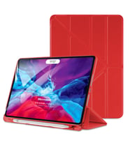 Microsonic Apple iPad Pro 13 2024 Kılıf (A2925-A2926) Origami Pencil Siyah (Kırmızı)