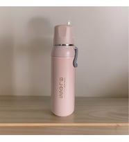 Yüksek Yalıtımlı Paslanmaz Çelik Bardaklı Sıcak/Soğuk 700 ML Termos (Pembe)