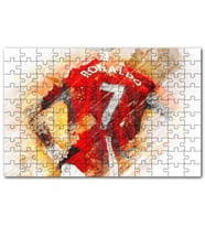 Cakapuzzle Numara 7 Formalı Ronaldo Sırt Görünüm Puzzle Yapboz MDF (Ahşap) (1000 Parça)
