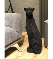 Dekoratif Puma Leopar Çita Biblo 70 cm (Siyah)