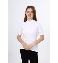 Toontoy Kız Çocuk Okul Tişört (Beyaz)