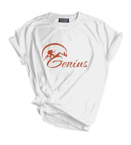 Genıus Store Unisex Baskılı Tişört Outdoor Baskılı T-shirt (Beyaz-Turuncu)