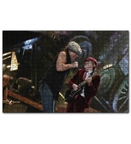 Cakapuzzle ACDC Angus ve Malcolm Young Sahnede  Puzzle Yapboz MDF (Ahşap) (1000 Parça)