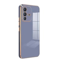 Microsonic Vivo V23 5G Kılıf Olive Plated Yeşil (Lavanta)