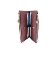 SİA ÇANTA  SADE NARİN KADİFE  DOKU  BÜYÜK BOY KADIN PÖRTFÖY CÜZDAN GENİŞ İÇ TASARIM CİFT KAT RAHAT KULLANIM GÜNLÜK CÜZDAN (Bordo)