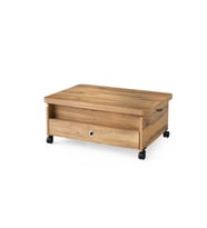 SEFA HOME ÇEKMECELİ TEKERLEKLİ SİHİRLİ SEHPA 106R (Kahverengi Açık)