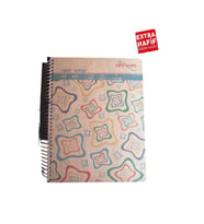 3+1 Hafif Defter Spralli A-4 120 Yaprak Sert Kapak 1 Adet (Mavi)