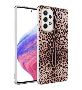 Galaxy A13 4G Kılıf Zore Bella Fosforlu Şık Tasarım Kılıf (Leopar)