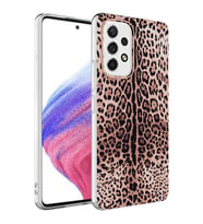 Galaxy A13 4G Kılıf Zore Bella Fosforlu Şık Tasarım Kılıf (Leopar)