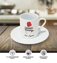 Osmanlı Torunu Temalı Kişiye Özel İsim ve/veya Fotoğraflı Kupa Bardak No:X029 (KAHVE)