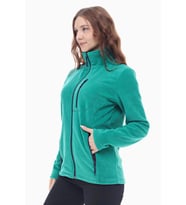 GHASSYCO. KADIN TAM FERMUARLI POLAR CEKET (Yeşil)
