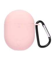 Microsonic Xiaomi Redmi Buds 3 Pro Kılıf Askılı Mat Silikon Gri (Pembe)