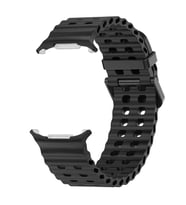 Microsonic Samsung Galaxy Watch Ultra Kordon Flexi Sport Turuncu (Siyah)