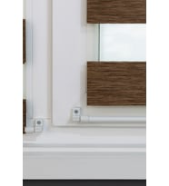 Hazır Briz Zebra Perde Balkon Kapısı Perdesi ve Pencere Cam Perdesi (Kahverengi)