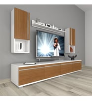 Decoraktiv Eko 5220TA Mdf Tv Ünitesi Tv Sehpası (Beyaz - Ceviz)