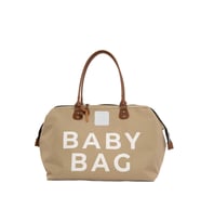 BAGMORİ Baby Bag Baskılı Bebek Bakım Çantası (Vizon)