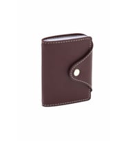 Kredi Kartlık 20 Kart Kapasiteli Dikey Credit Card Holder Rainbow Vegan 7,5x9,7 cm (Bordo)