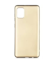 Galaxy A02S Kılıf Kamera Çıkıntılı Soft Silikon (Gold)