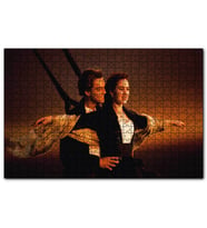 Cakapuzzle Titanic Jack ve Rose Günbatımı Güvertede  Puzzle Yapboz MDF (Ahşap) (1000 Parça)