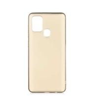 Samsung Galaxy A21S Kılıf Soft Mat Premier Case (Gold)