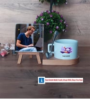 Bilgisayar Mühendisi Fotoğraflı Dekoratif Taş, Kupa Bardak Beyaz Hediye (Model 8)