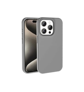 Digimanya Iphone 15 Silikon Lansman Esnek Kılıf (Gri)