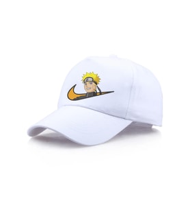 Naruto Minimal Logo Şapka (Beyaz)