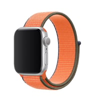 BİPOWER Apple Watch 42-44mm KRD3 Hasır Kordon - Sport (Turuncu)
