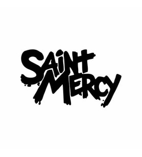 Saint Mercy Araba Sticker siyah 16x9 CM (Siyah)