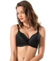 Le Jardin 9100-B Desteksiz-Balenli Soft Özel Form Sütyen (Siyah)