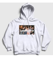 Presmono Unisex Beyaz Le sserafim K Pop Kapüşonlu Sweatshirt 438553tt (Beyaz)
