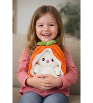 Pababo 50 Cm Pelüş Çilek Tavşan (Turuncu)