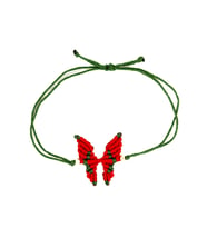 Helenist Design Makrome Kelebek Bileklik (Kırmızı)