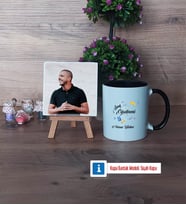 Sınıf Öğretmeni Fotoğraflı Dekoratif Taş, Kupa Bardak Beyaz Hediye Öğretmenler Günü Hediyesi (Model 11)