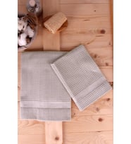(40x60)&(60x110) 2'li Pike Çok Amaçlı Havlu Seti (Eskitme Altın)