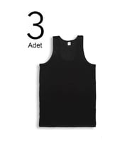 3'lü Erkek Atlet 14001-A3 (Siyah)