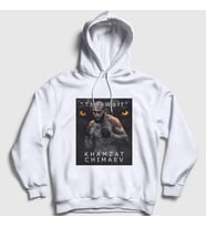 Presmono Unisex Beyaz Wolf Kurt Khamzat Chimaev Mma Ufc Kapüşonlu Sweatshirt 429313tt (Beyaz)