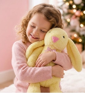 Uyku Arkadaşım PAPYONLU Uzun Kulak Bunny Peluş Tavşan 65 cm (Mavi)