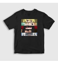 Presmono Unisex Çocuk Beyaz Girls Anime kakegurui T-Shirt 239653tt (Siyah)