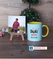 Diyaliz Teknikeri Fotoğraflı Dekoratif Taş, Kupa Bardak Beyaz Hediye Diyaliz Teknikerine Hediye (Model 7)