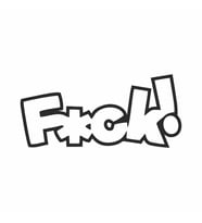 Fxck Araba Sticker  siyah 16x7 CM (Siyah-Siyah)