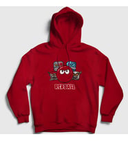 Presmono Unisex Gri Crew Oyun Red Ball Kapüşonlu Sweatshirt 357162tt (Kırmızı)