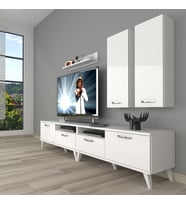 Decoraktiv Eko 5200D Slm Retro Tv Ünitesi Tv Sehpası (Beyaz)