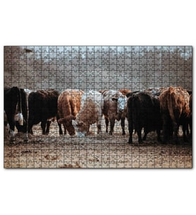 Cakapuzzle Otlayan Büyükbaş Hayvanlar  Puzzle Yapboz MDF (Ahşap) (500 Parça)
