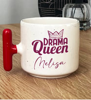Kişiye Özel Drama Queen Hediye T Kupa Bardak Sevgiliye Arkadaşa Hediye (Kırmızı)